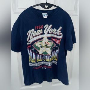 Men’s Vintage New York Yankees T-Shirt, Navy, Size  Large